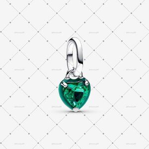 Pandora Green Chakra Heart Mini Dangle Charm